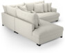 Rossi - 2-sits soffa med divan vänster - Vit
