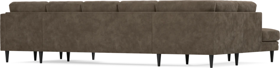 Eden - 3-sits soffa med divan vänster och schäslong höger - Brun