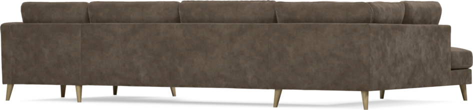 Bridge - 3-sits soffa med divan vänster och schäslong höger - Brun