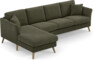 Eden - 3-sits soffa med schäslong - Grön