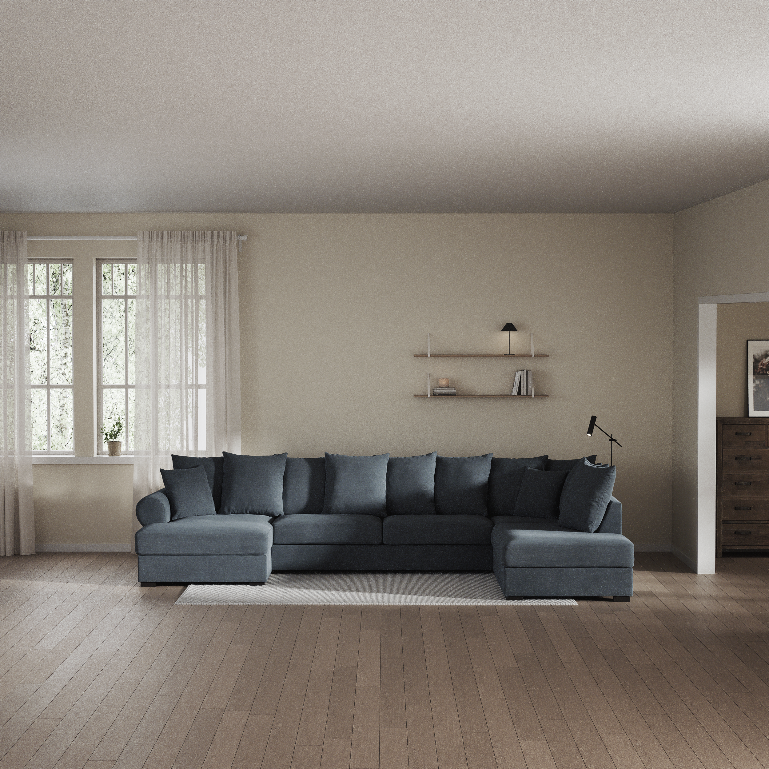 Town - 3-sits soffa med divan höger och schäslong vänster - inspiration