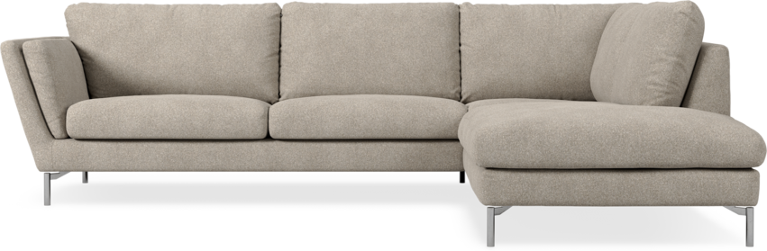 Madison Lux - 3-sits soffa med divan höger - Vit