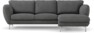 Madison Lux - 2-sits soffa med schäslong höger - Vit