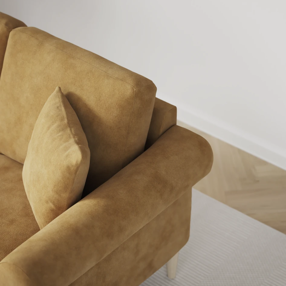 Eden - 2-sits soffa - Gul