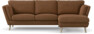 Madison Lux - 2-sits soffa med schäslong höger - Brun