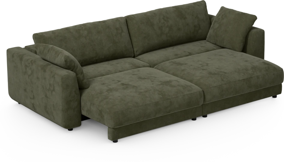 Amie - Bäddsoffa 4-sits - Grön