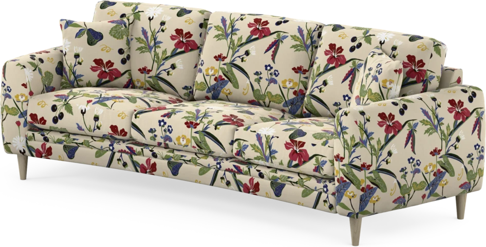Eden - 3-sits soffa svängd - Flerfärgad