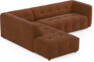 Bella - 3-sits soffa med divan vänster - Orange