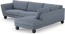 Madison Lux - 3-sits soffa med divan höger - Blå