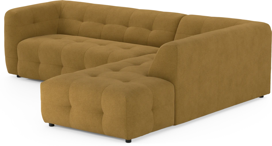 Bella - 3-sits soffa med divan höger - Orange