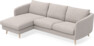 Madison Lux - 2-sits soffa med schäslong vänster - Grå