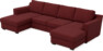 Friday - 2-sits soffa med två schäslonger - Rosa