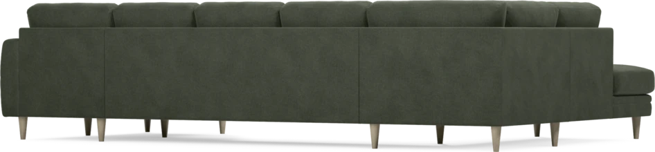 Eden - 3-sits soffa med divan vänster och schäslong höger - Grön