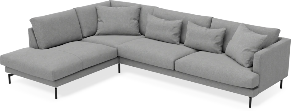 Harper - 3-sits soffa med divan vänster - Grå