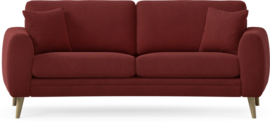 Eden - 2,5-sits soffa svängd - Röd