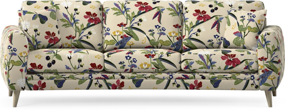 Eden - 3-sits soffa svängd - Flerfärgad