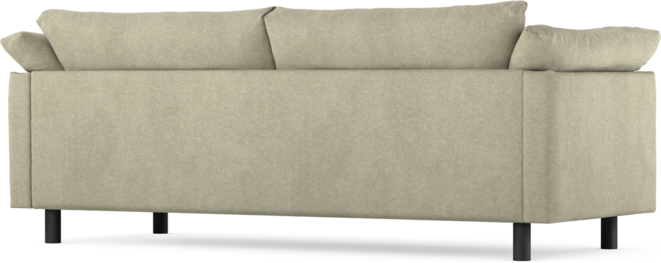 Cherrie - 3-sits soffa, hel dyna, fast klädsel - Beige