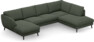 Madison Lux - 2-sits soffa med schäslong vänster och divan höger - Grön
