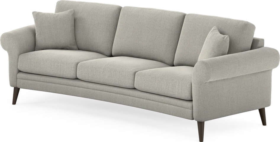 Eden - 3-sits soffa svängd - Grå