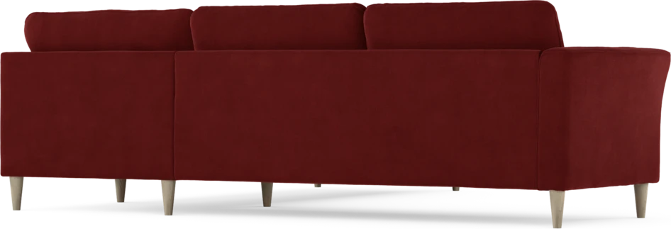 Bridge - Hörnsoffa, 2+2-sits - Röd