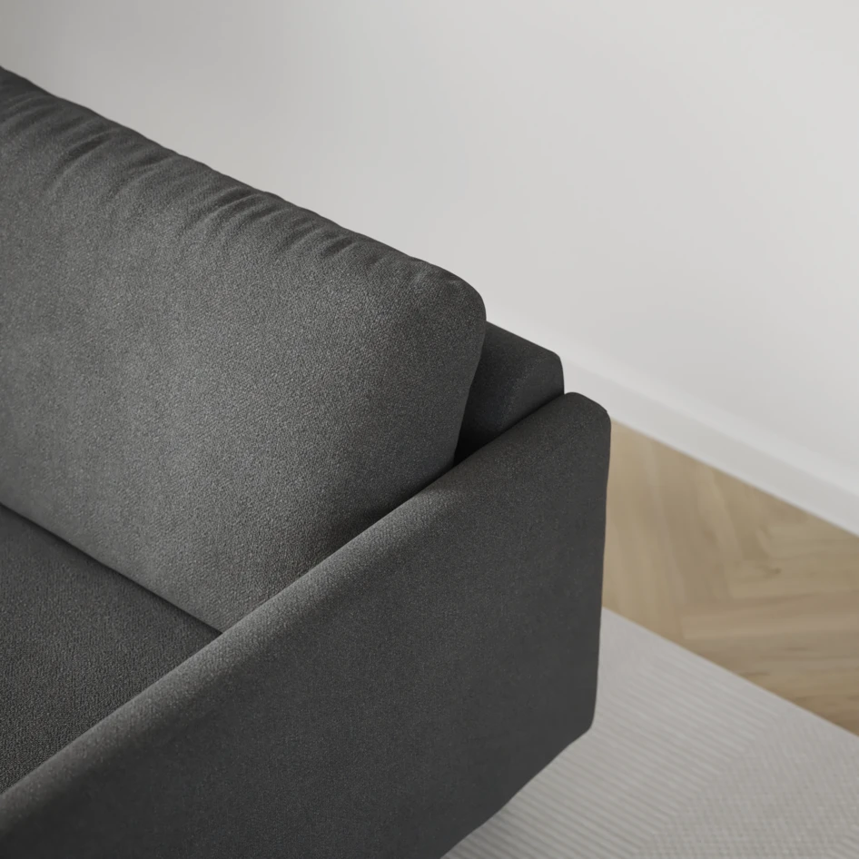 Madison - 2-sits soffa med divan vänster och schäslong höger - Grå