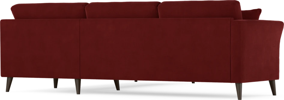 Eden - Hörnsoffa, 2,5+2,5-sits - Röd