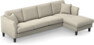 Eden - 3-sits soffa med schäslong - Beige