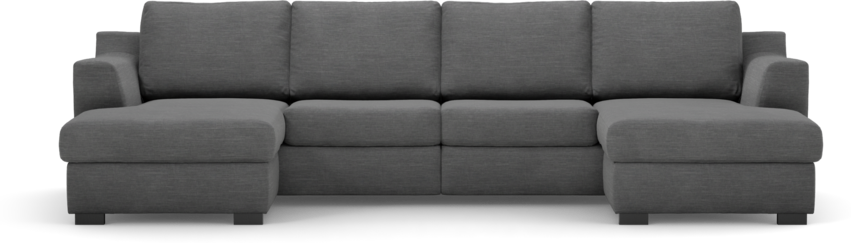 Friday - 2-sits soffa med två schäslonger - Grå