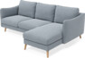 Madison Lux - 2-sits soffa med schäslong höger - Blå