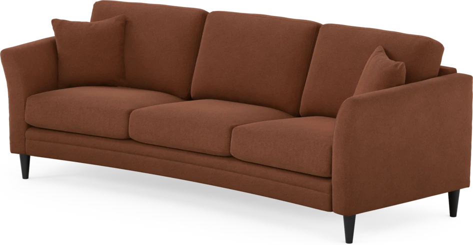 Eden - 3-sits soffa svängd - Orange