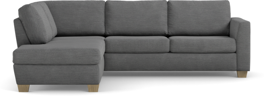 Friday - 2,5-sits soffa med divan vänster - Grå