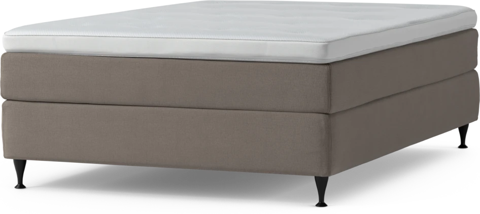 Delux Sense - Kontinentalsäng, enkelsäng 140 cm med bäddmadrass och sängben