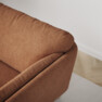 Madison - 2-sits soffa med divan höger - Orange