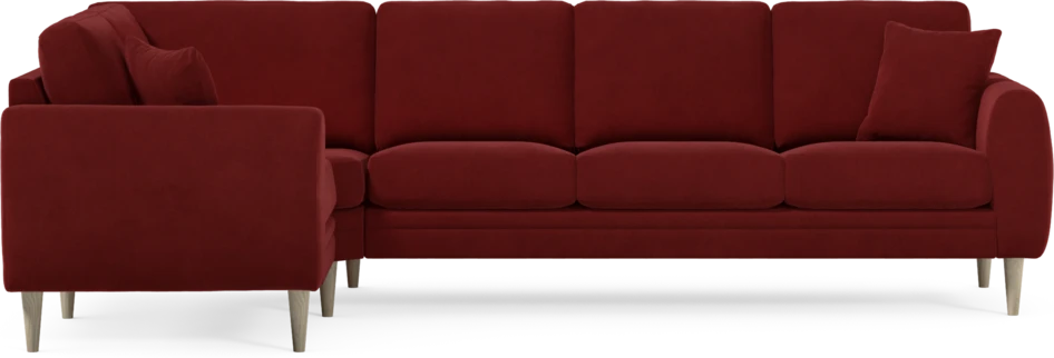 Eden - Hörnsoffa, 1+3-sits - Röd