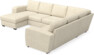 Friday - Hörnsoffa, 3+2-sits med schäslong vänster - Beige