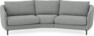 Madison - 3-sits soffa svängd, 90 cm - Grå