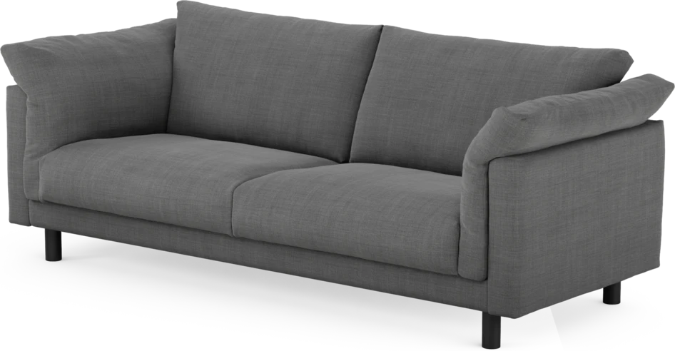 Cherrie - 3-sits soffa, fast klädsel - Grå