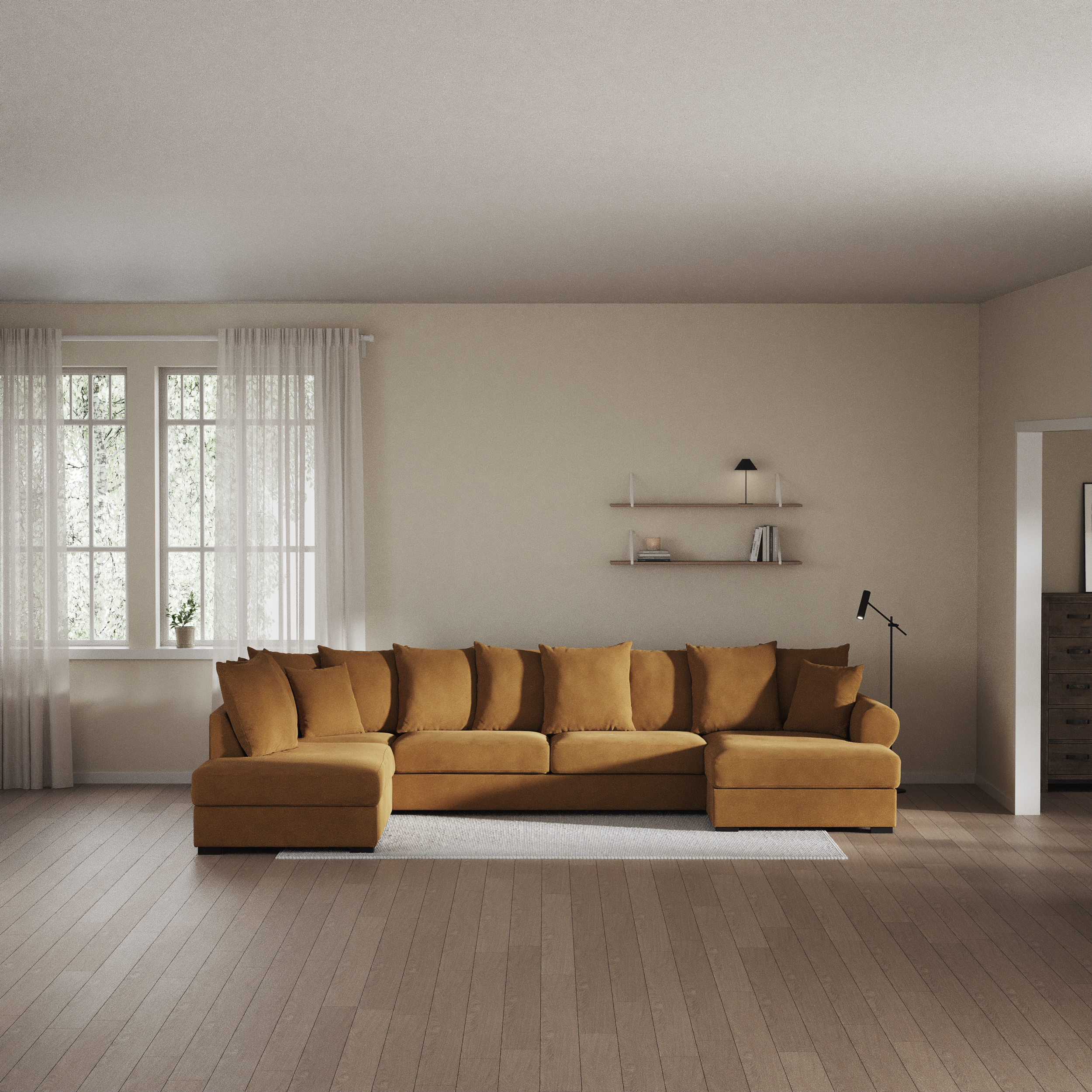Town - 3-sits soffa med divan vänster och schäslong höger - inspiration