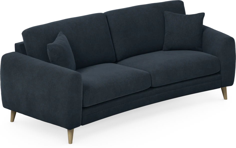 Eden - 2,5-sits soffa svängd - Blå