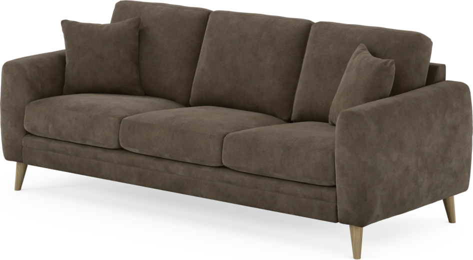 Eden - 3-sits soffa - Brun
