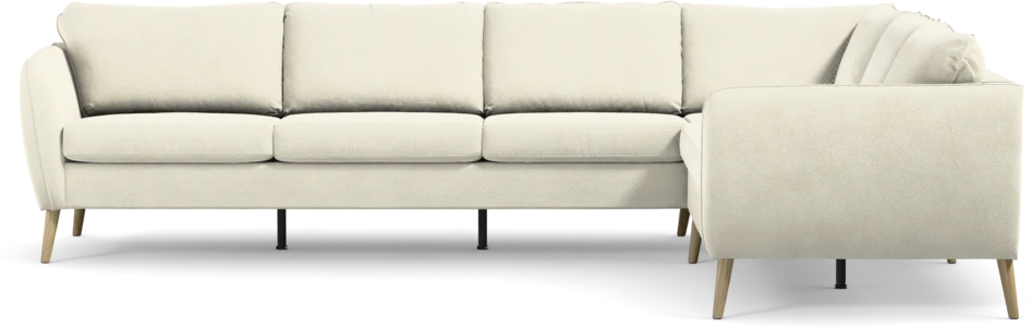 County - Hörnsoffa, 3+2-sits - Vit