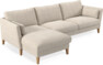 Winston - 3-sits soffa med schäslong, vändbar - Beige