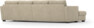 Friday - 2-sits soffa med två schäslonger - Beige