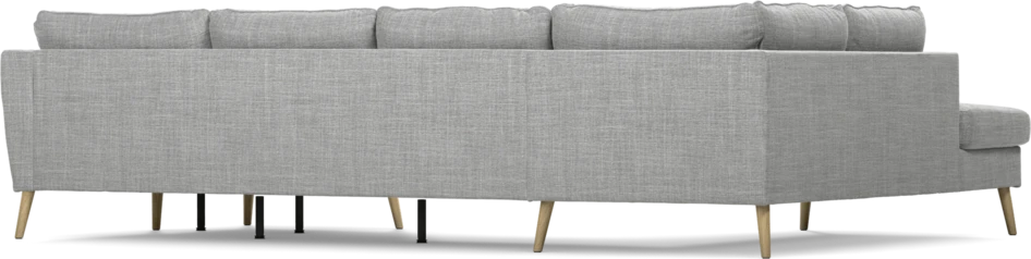 County - 3-sits soffa med divan vänster och schäslong höger - Grå