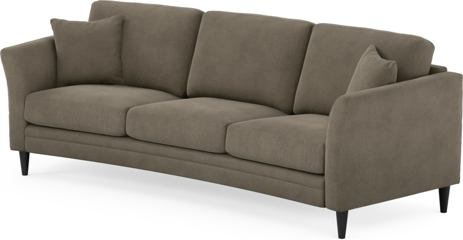 Eden - 3-sits soffa svängd - Beige