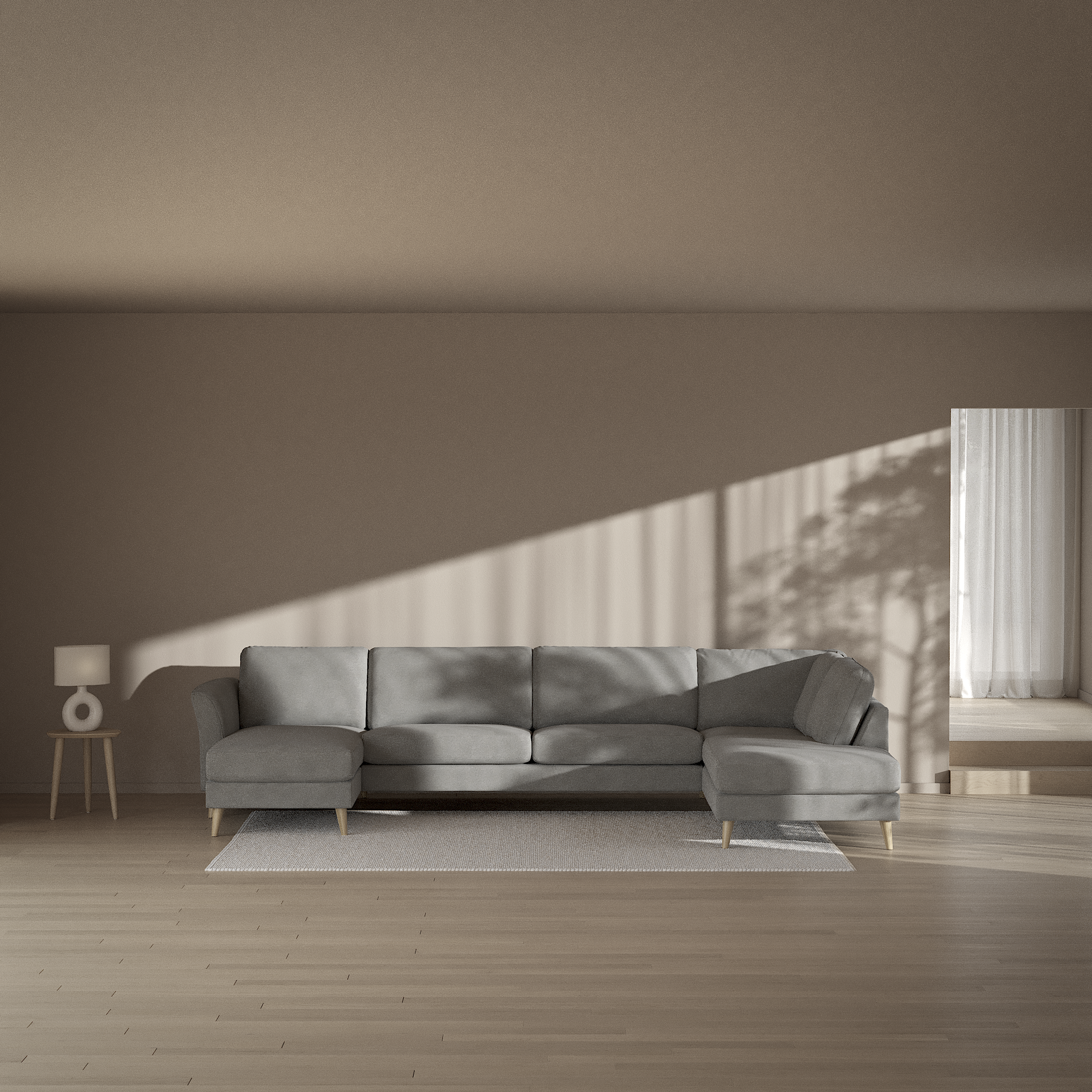 Bridge - 3-sits soffa med schäslong vänster och divan höger - inspiration