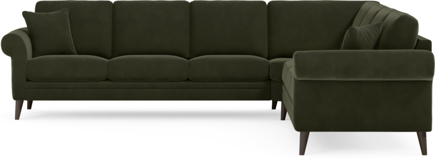 Eden - Hörnsoffa, 3+3-sits - Grön