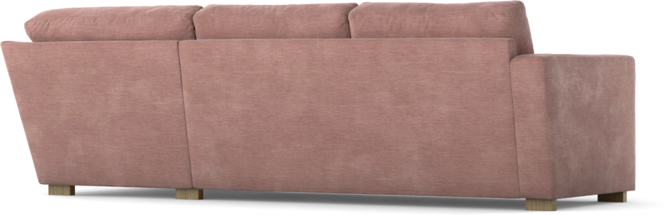 Friday - 2,5-sits soffa med divan höger - Rosa