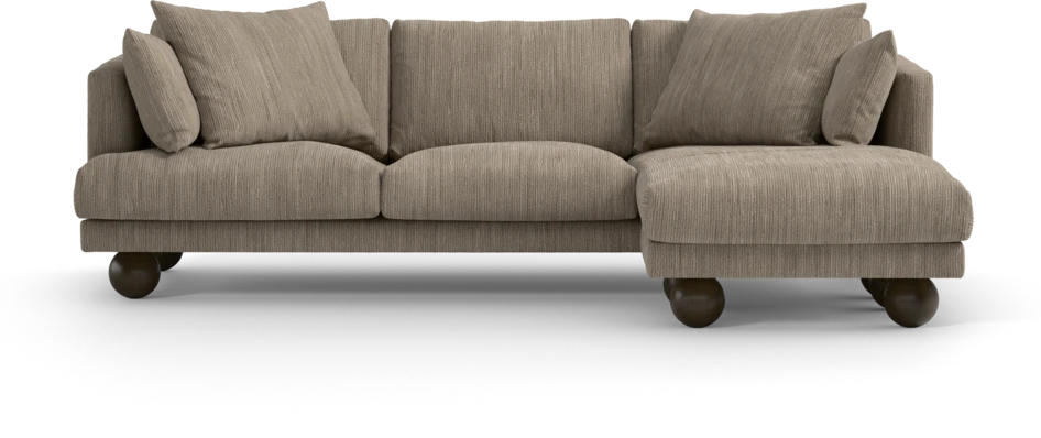 Harper - 4-sits med schäslong höger  - Beige