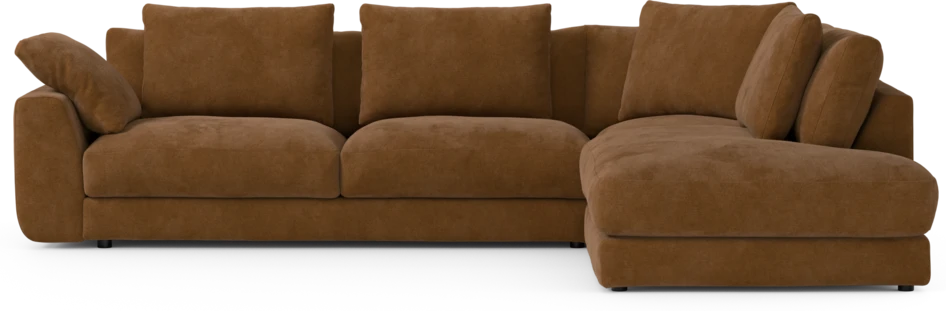 Amie - 3-sits med divan höger - Orange